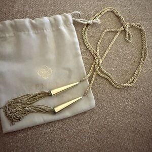 Kendra Scott Gold Tassel Necklace